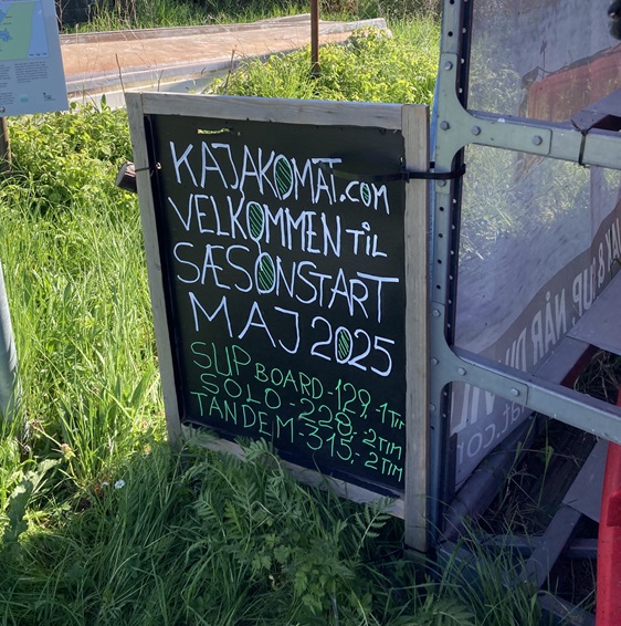 Kayakomatskilt Skilt Ristinge 2025